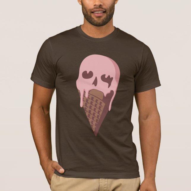 T-shirt Crâne de crème glacée (Devant)