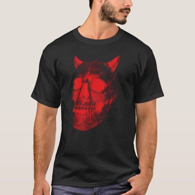 T-shirt Crâne de démon (Devant)