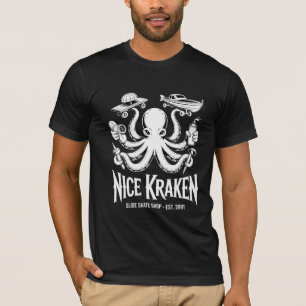 T-shirt Crâne de floraison gothique de la nature en gravur