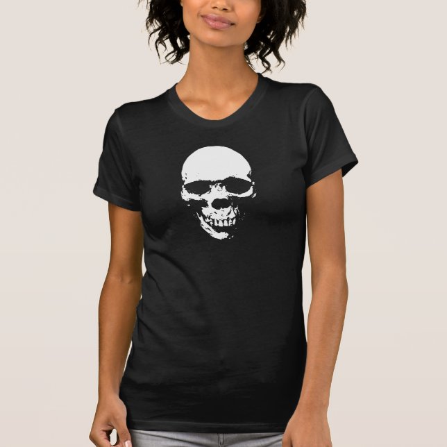 T-shirt Crâne de la faucheuse blanche (Devant)