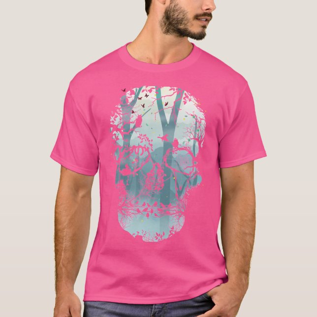 T-shirt Crâne de la forêt foncée (Devant)