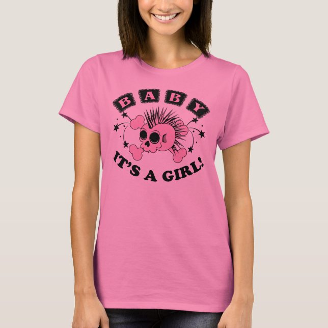T-shirt Crâne de la petite fille (Devant)