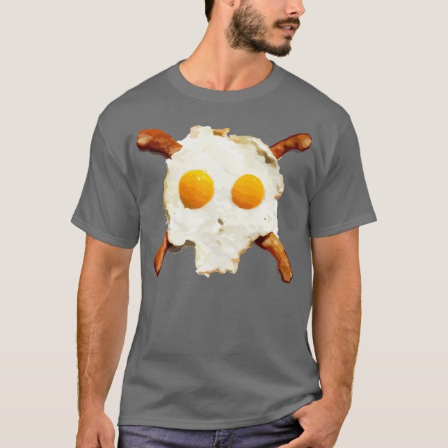 T-shirt Crâne de lard d'oeufs (Devant)