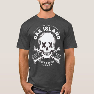 T-shirt Crâne de l'île de chêne jamais quitter le Temple T