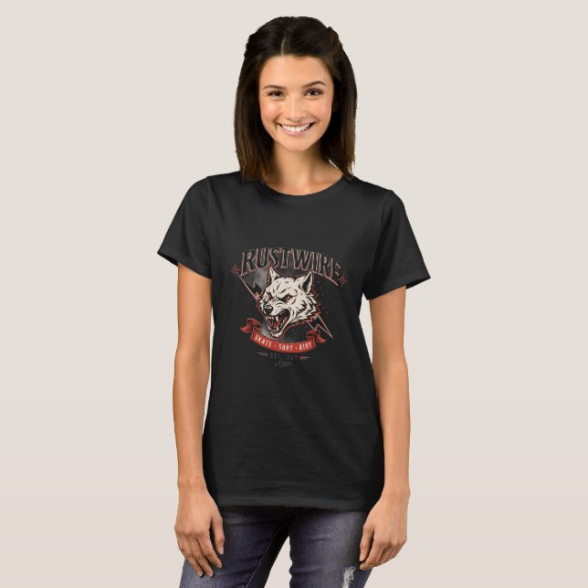 T-Shirt Crâne de Loup Rustwire (Devant entier)