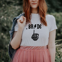 T-shirt crâne de mariée Halloween