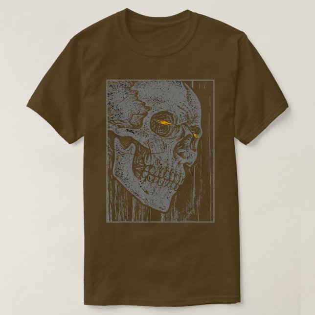 T-shirt Crâne de mort cool Squelette à manches courtes (Design devant)