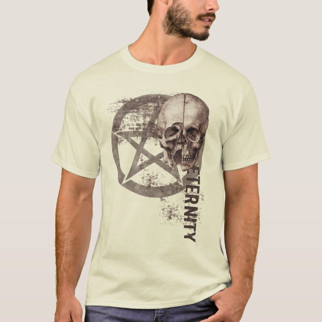 T-shirt Crâne de pentagramme (Devant)