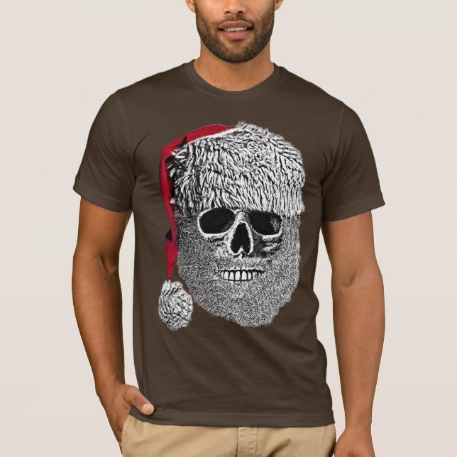 T-shirt Crâne de Père Noël (Devant)