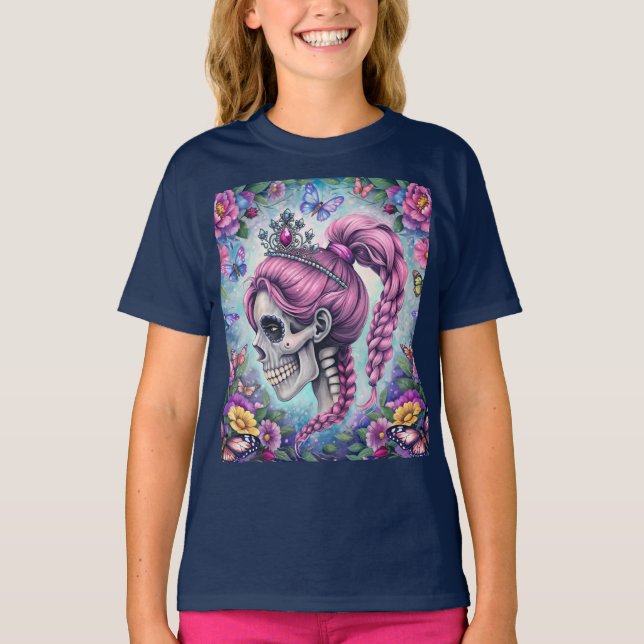 T-shirt Crâne de Princesse Jolie (Devant)