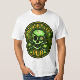 T-shirt Crâne de Pub de pirate du jour de St Patrick