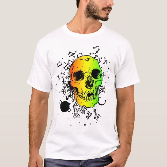 T-shirt Crâne de Rasta (Devant)