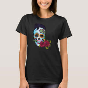 T-shirt Crâne de rockabilly