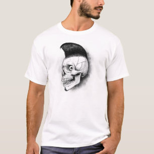 T-shirt Crâne de rockabilly