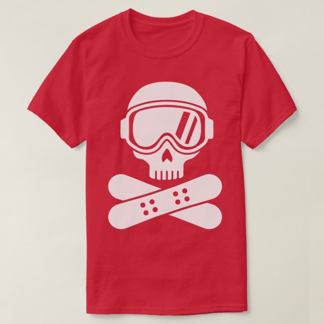 T-shirt Crâne de snowboard (Design devant)