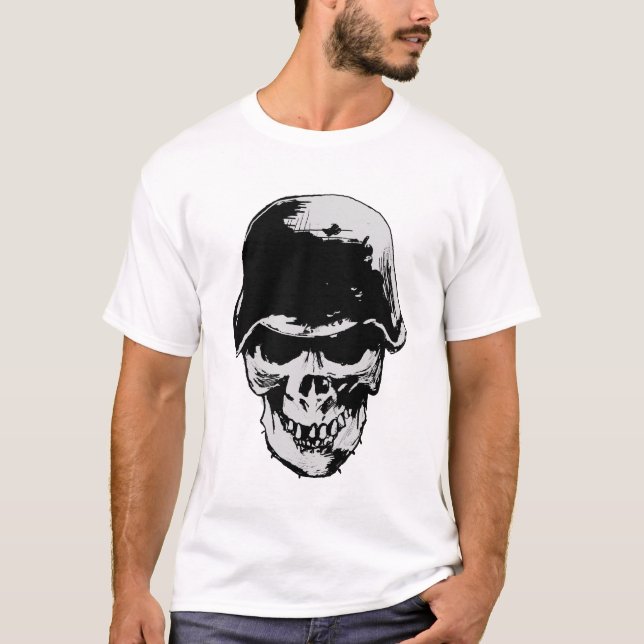 T-shirt crâne de stahlhelm (Devant)