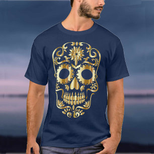 T-shirt Crâne de sucre Art culturel mexicain Jour des mort