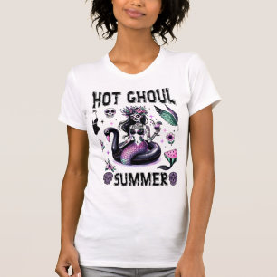 T-shirt Crâne de Sucre de Sirène Gothique Pastel d'Été Eff