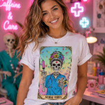Crâne de sucre de squelette de tarot médical Vibes