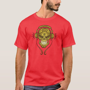 T-shirt Crâne de sucre du DJ (jaune)