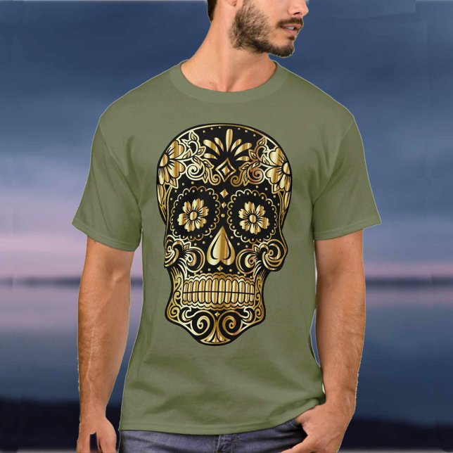 T-shirt Crâne de sucre Fête mexicaine de l'art culturel mo (Créateur téléchargé)
