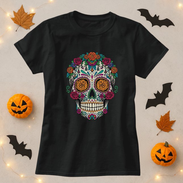 T-shirt Crâne de sucre Halloween Calavera (Créateur téléchargé)