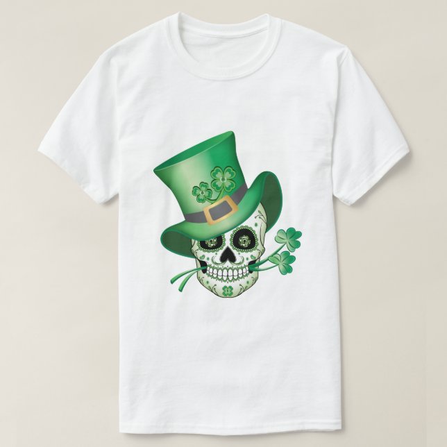 T-shirt Crâne de sucre irlandais (Design devant)