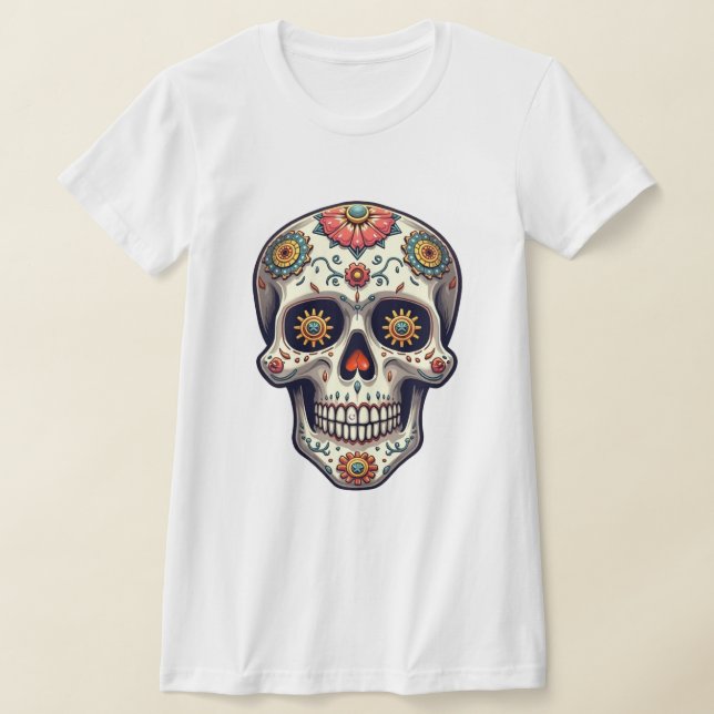 T-shirt Crâne de sucre Steampunk (Poser)