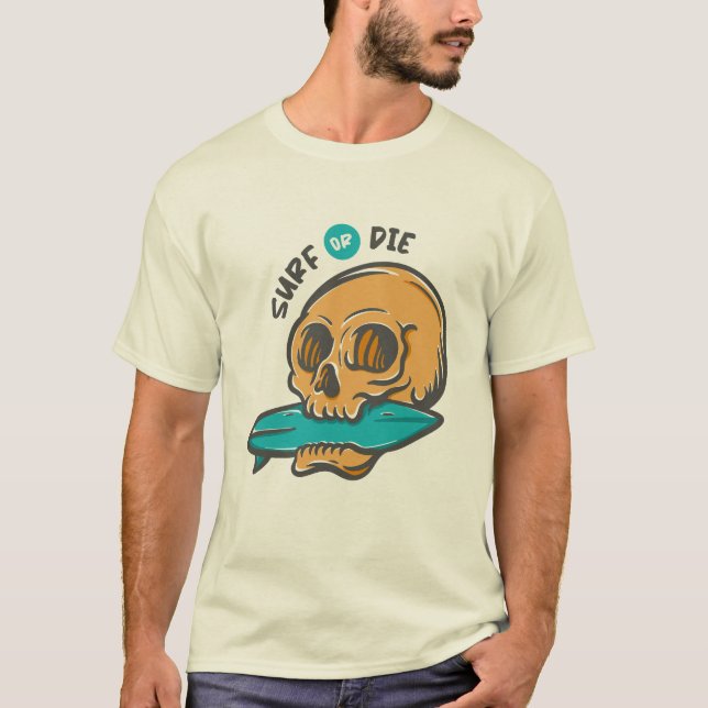 T-shirt Crâne de surf (Devant)