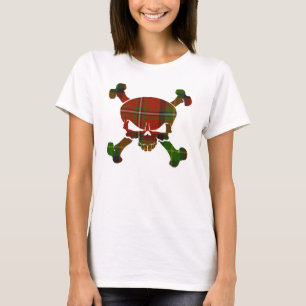 T-shirt Crâne de tartan de Boyd aucune bannière