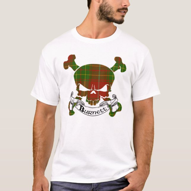 T-shirt Crâne de tartan de Burnett (Devant)