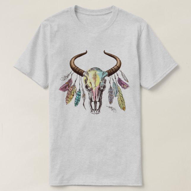 T-Shirt Crâne de Taureau (Design devant)