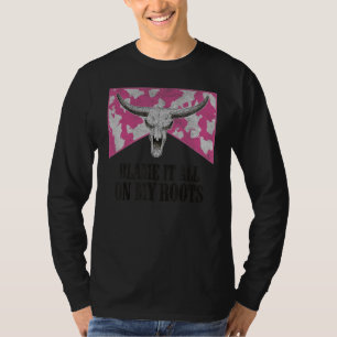 T-shirt Crâne de taureau léopard ouest du pays rejette la