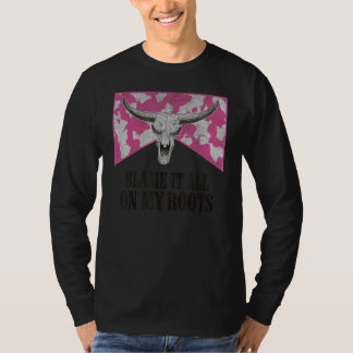 T-shirt Crâne de taureau léopard ouest du pays rejette la