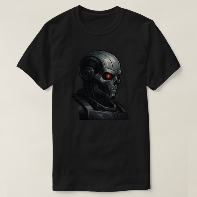 T-shirt Crâne de Terminator Power Force Graphisme Cool  (Design devant)