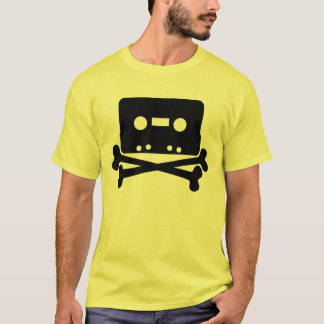 T-shirt Crâne d'enregistreur à cassettes de DÉCHIRURE et
