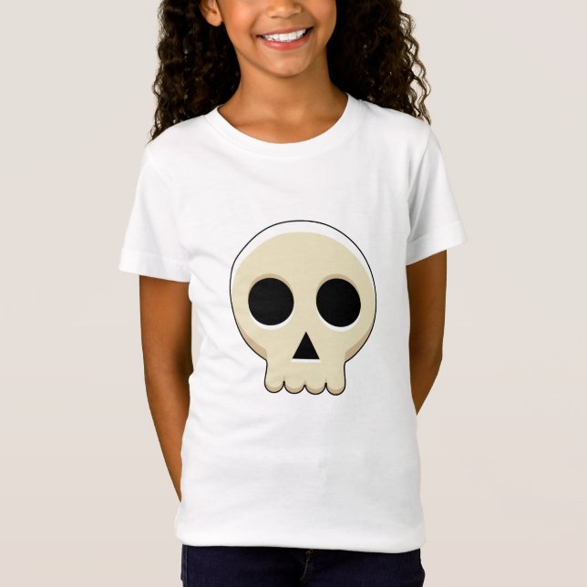 T-Shirt Crâne déplaisant Cute Kawaii Goth (Devant)
