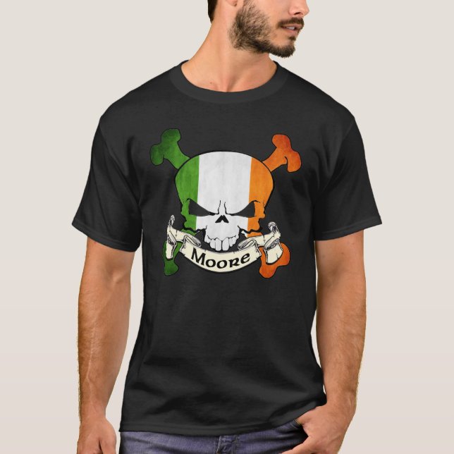 T-shirt Crâne d'Irlandais de Moore (Devant)