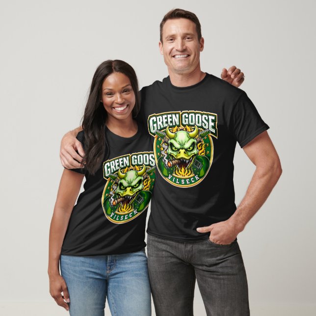T-shirt Crâne d'oie verte Vilseck (Unisexe)