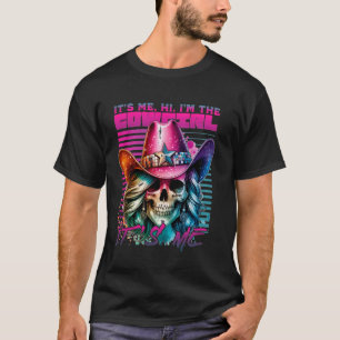 T-shirt Crâne drôle C'est moi Salut je suis la cowgirl C'e