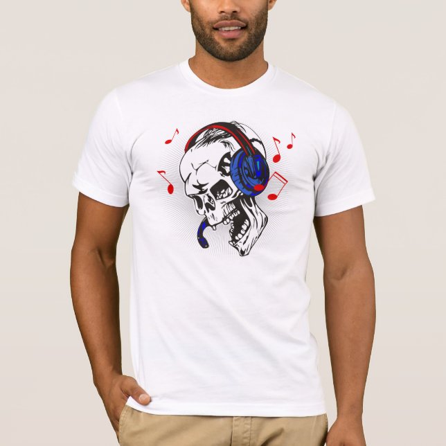 T-shirt Crâne du DJ (Devant)