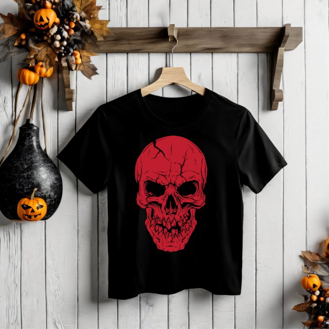 T-shirt crâne effrayant d'Halloween (Créateur téléchargé)