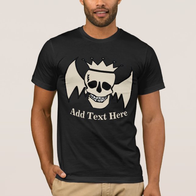 T-shirt Crâne et ailes (Devant)
