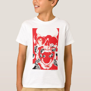 T-shirt Crâne et anneaux - rouge