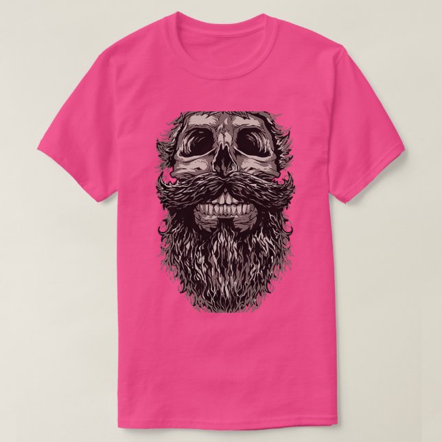 T-shirt Crâne et barbe (Design devant)