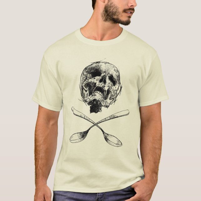 T-shirt Crâne et cuillères (Devant)