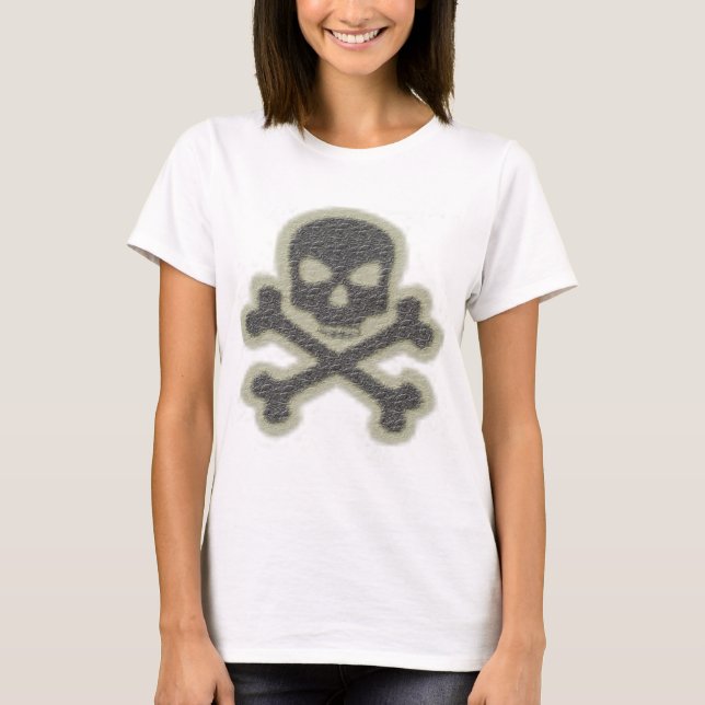 T-shirt Crâne et dessus de Crossbone Laiies (Devant)