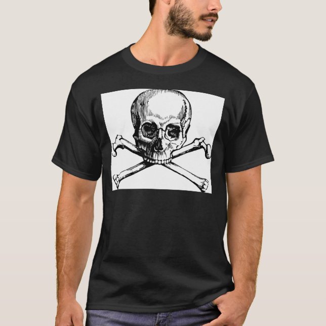 T-shirt Crâne et os (Devant)