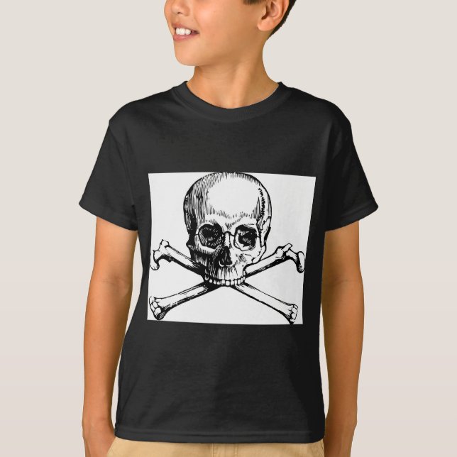 T-shirt Crâne et os (Devant)