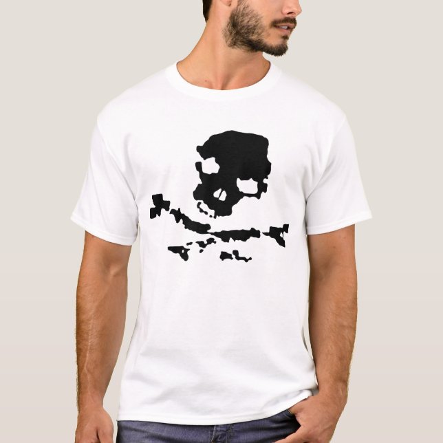 T-shirt Crâne et os (Devant)